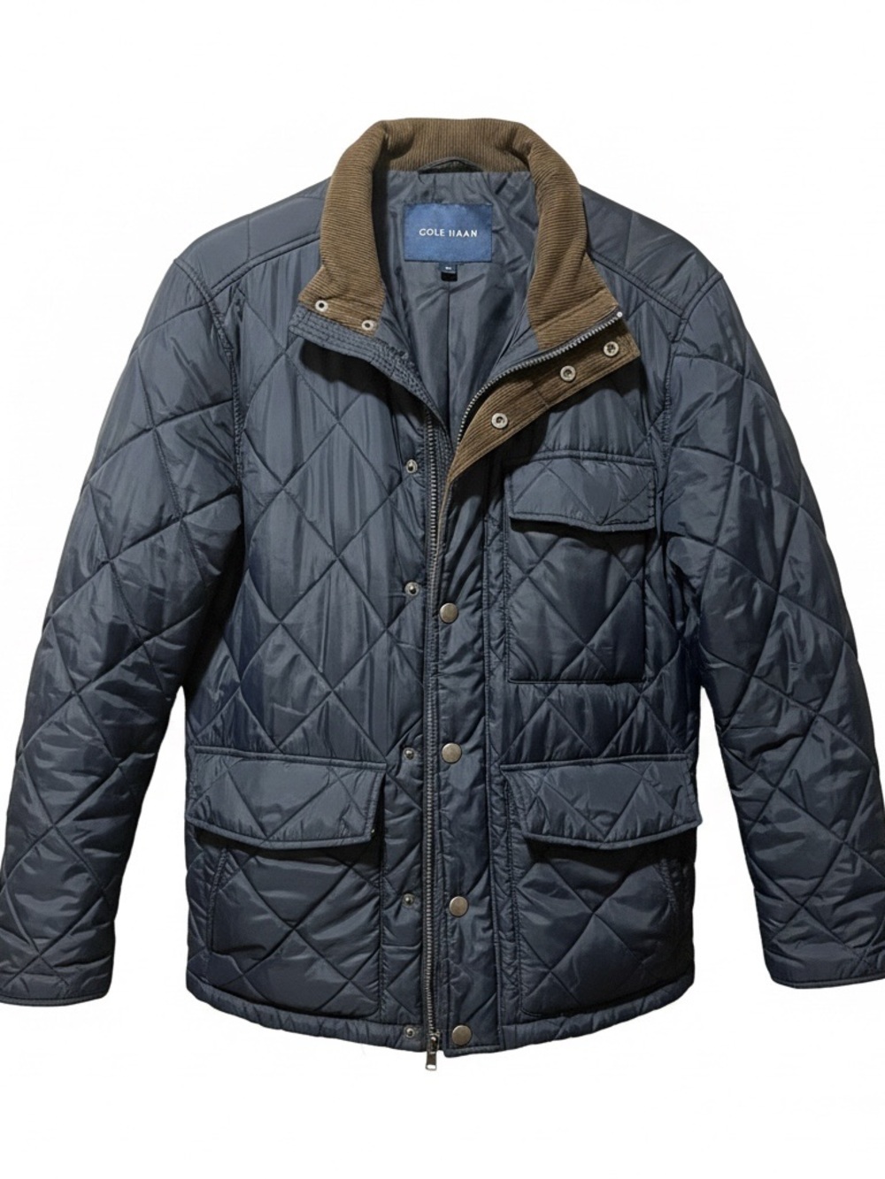 Cole Haan Quilted Navy Jacket